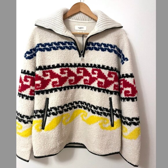 Isabel Marant Étoile | Marner Printed Fleece Pullover - Picture 6 of 11